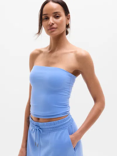 Athleta Transcend Tube Top In Blue