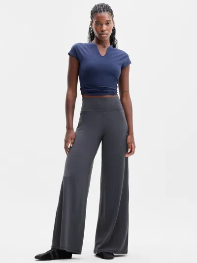 Athleta Transcend Ultra Wide Pant In Gray