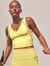 Athleta Transcend V-neck Crop Sports Bra A-c