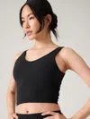 Athleta Transcend V-neck Crop Bra A-c In Black