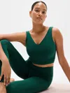 Athleta Transcend V-neck Crop Sports Bra D-dd In Green