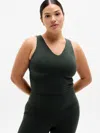 Athleta Transcend V-neck Crop Sports Bra D-dd In Green