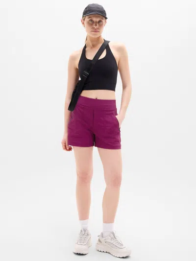 Athleta Trekkie North Mid Rise 3.5" Short In Purple
