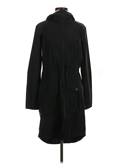 Pre-owned Athleta Trenchcoat In Black