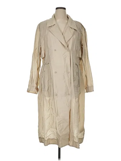 Pre-owned Athleta Trenchcoat In Brown