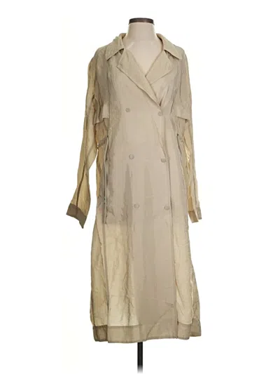 Pre-owned Athleta Trenchcoat In Gold