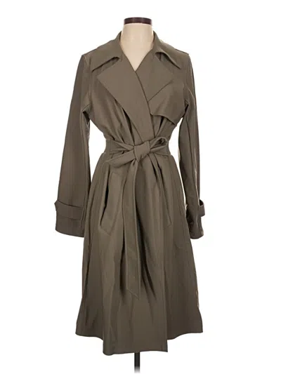 Pre-owned Athleta Trenchcoat In Green