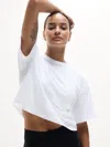 Athleta True Cotton Crop Tee In Bright White