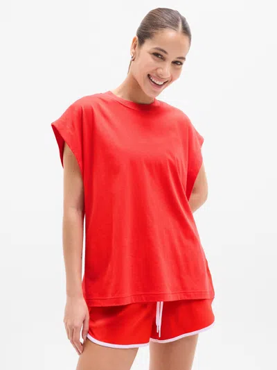 Athleta True Cotton Oversized Muscle Tee