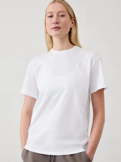 Athleta True Cotton Tee In Bright White