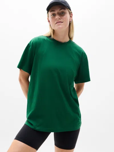 Athleta True Cotton Tee In Green