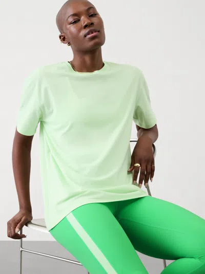 Athleta True Cotton Tee In Mint Tint