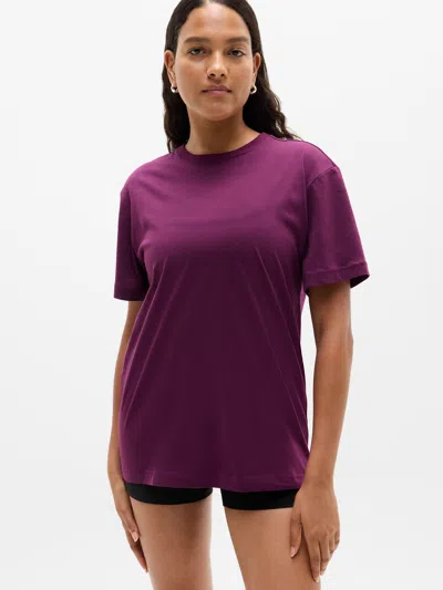 Athleta True Cotton Tee In Purple