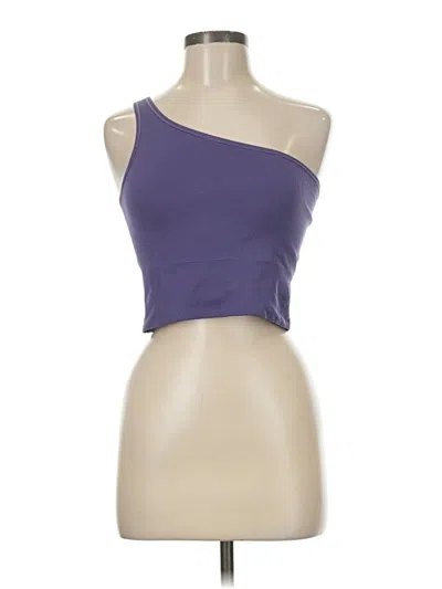 Pre-owned Athleta Tube Top Purple One Shoulder Neckline Tops
