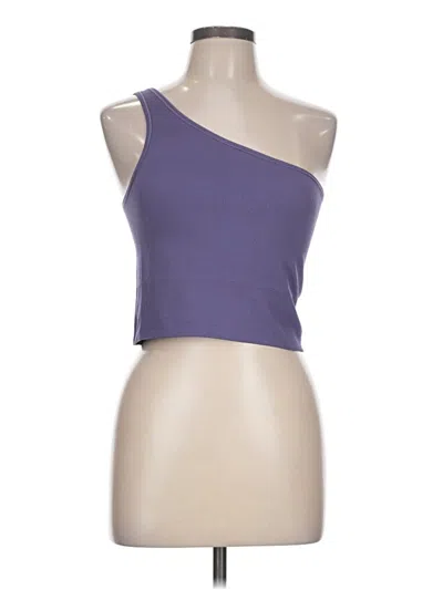 Pre-owned Athleta Tube Top Purple One Shoulder Neckline Tops