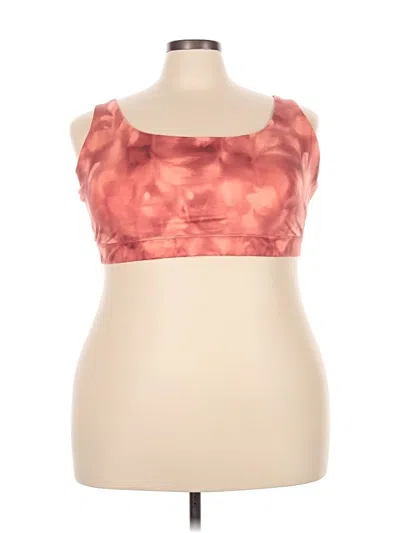 Pre-owned Athleta Tube Top Red Strapless Neckline Tops