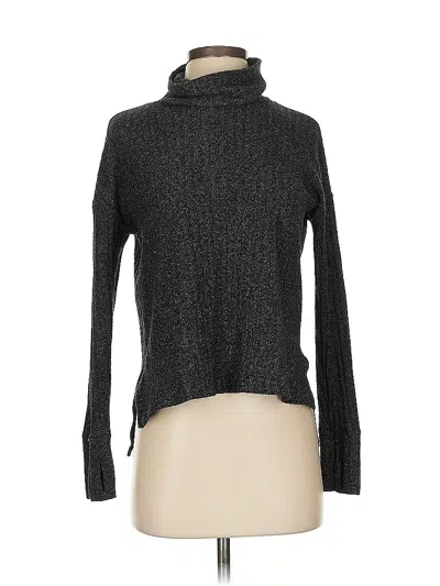 Pre-owned Athleta Turtleneck Sweater In Black