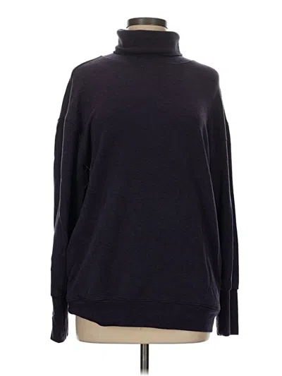 Pre-owned Athleta Turtleneck Sweater In Black