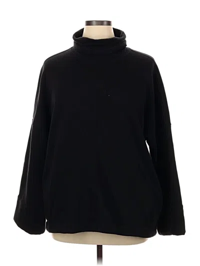 Pre-owned Athleta Turtleneck Sweater In Black