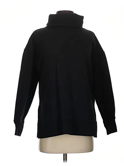 Pre-owned Athleta Turtleneck Sweater In Black