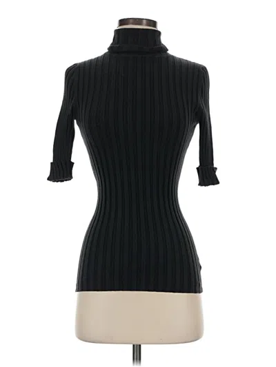 Pre-owned Athleta Turtleneck Sweater In Black