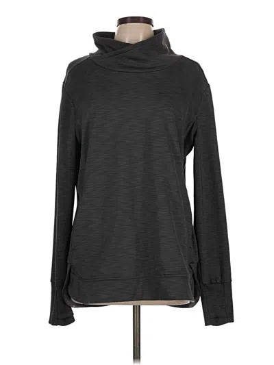 Pre-owned Athleta Turtleneck Sweater In Black