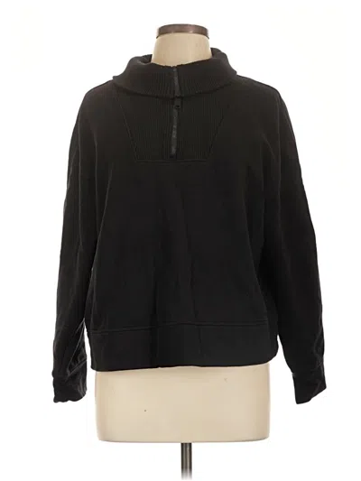 Pre-owned Athleta Turtleneck Sweater In Black