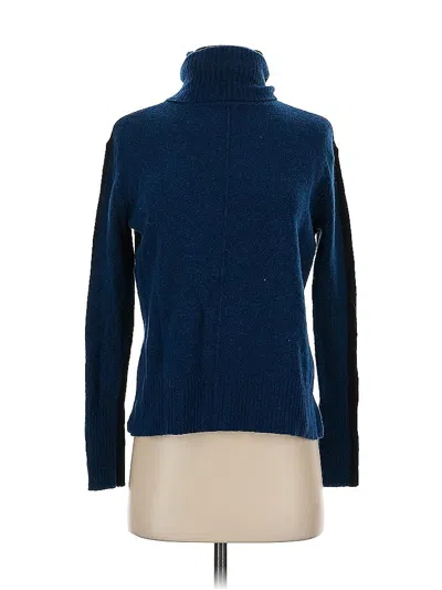 Pre-owned Athleta Turtleneck Sweater In Blue