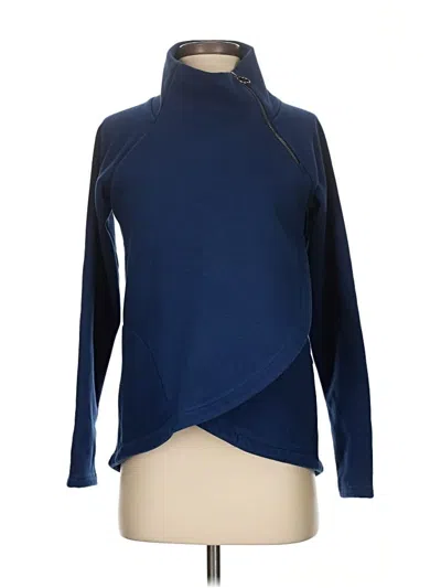 Pre-owned Athleta Turtleneck Sweater In Blue