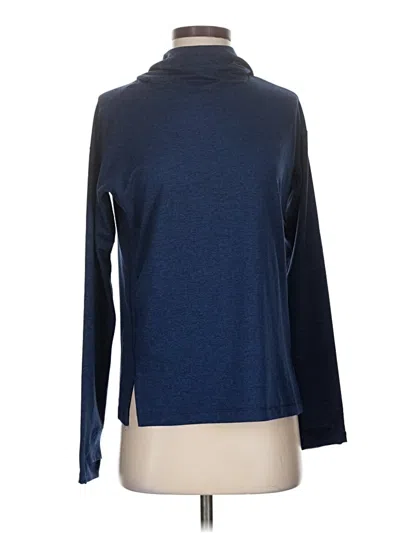Pre-owned Athleta Turtleneck Sweater In Blue