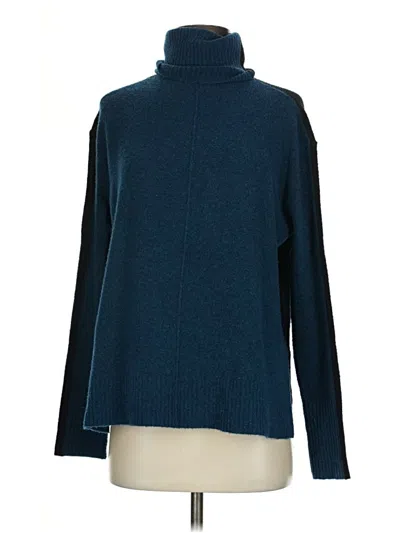 Pre-owned Athleta Turtleneck Sweater In Blue
