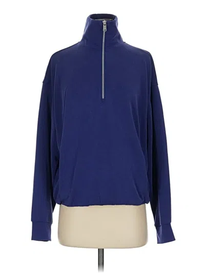 Pre-owned Athleta Turtleneck Sweater In Blue
