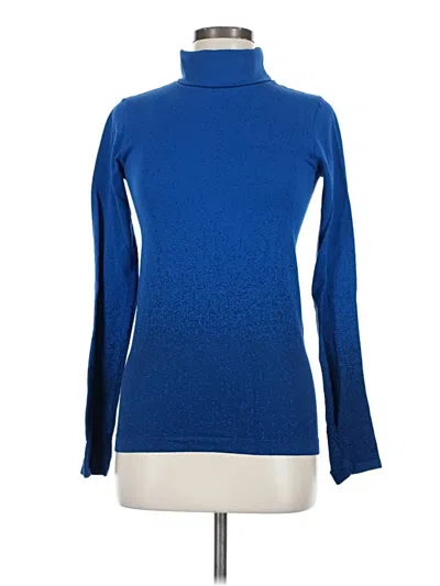 Pre-owned Athleta Turtleneck Sweater In Blue