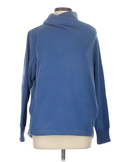 Pre-owned Athleta Turtleneck Sweater In Blue