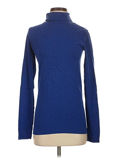 Pre-owned Athleta Turtleneck Sweater In Blue