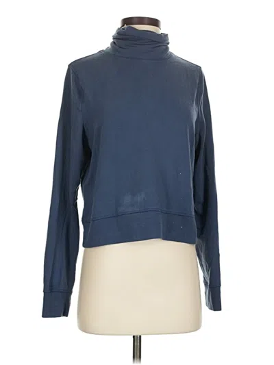 Pre-owned Athleta Turtleneck Sweater In Blue