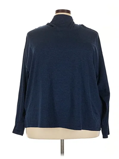 Pre-owned Athleta Turtleneck Sweater In Blue