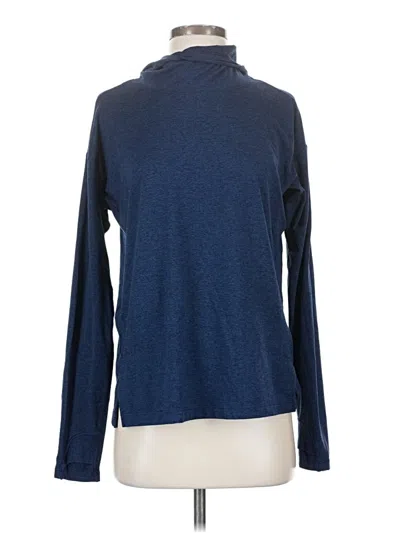Pre-owned Athleta Turtleneck Sweater In Blue