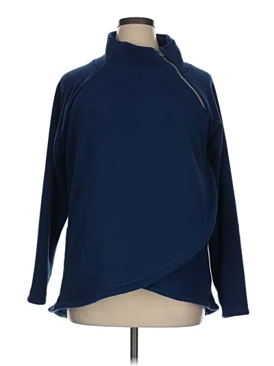 Pre-owned Athleta Turtleneck Sweater In Blue