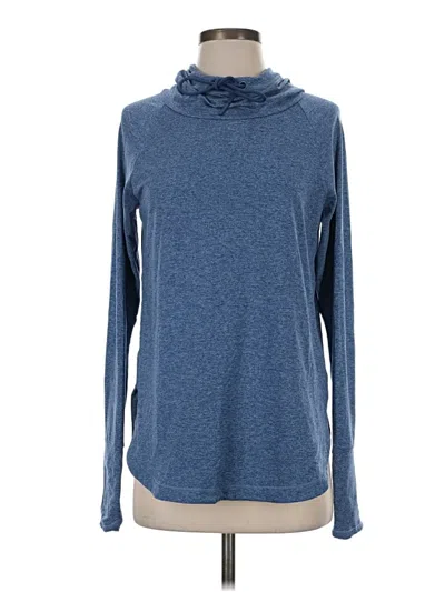 Pre-owned Athleta Turtleneck Sweater In Blue