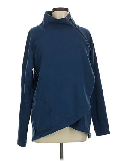 Pre-owned Athleta Turtleneck Sweater In Blue