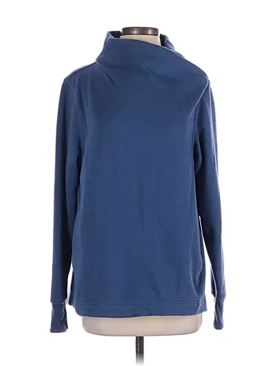Pre-owned Athleta Turtleneck Sweater In Blue
