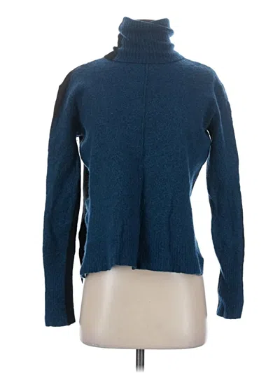 Pre-owned Athleta Turtleneck Sweater In Blue