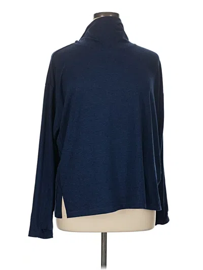 Pre-owned Athleta Turtleneck Sweater In Blue