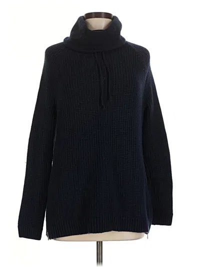 Pre-owned Athleta Turtleneck Sweater In Blue