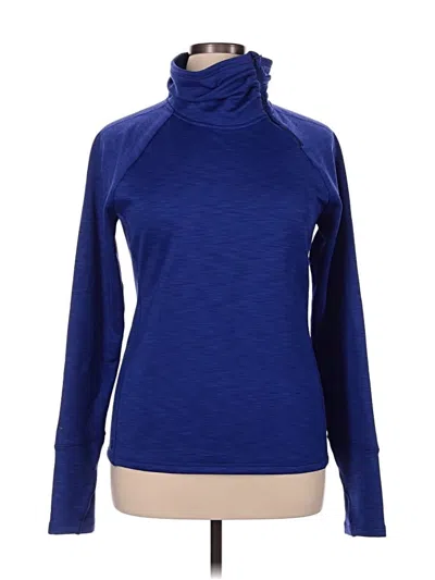 Pre-owned Athleta Turtleneck Sweater In Blue