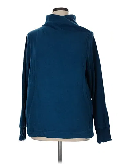 Pre-owned Athleta Turtleneck Sweater In Blue
