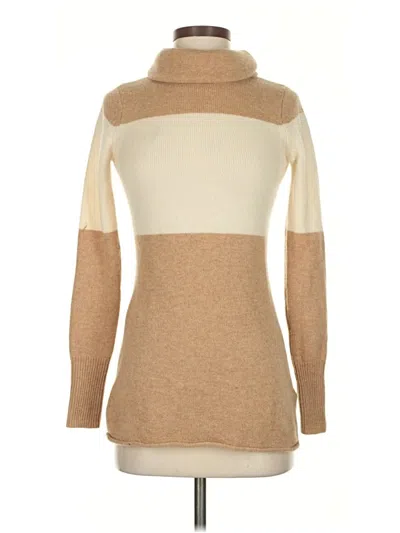 Pre-owned Athleta Turtleneck Sweater In Brown