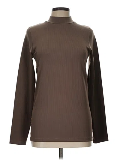 Pre-owned Athleta Turtleneck Sweater In Brown