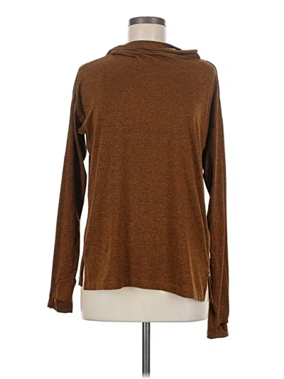 Pre-owned Athleta Turtleneck Sweater In Brown